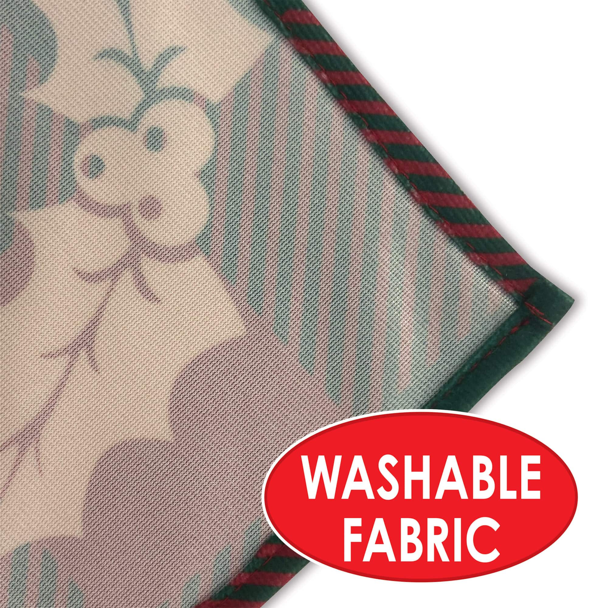 Beistle 55" x 90.5" Christmas Fabric Tablecover